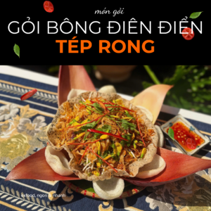 Gỏi bông điên điển tép rong exfood