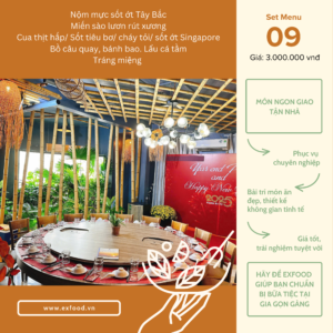 Thực đơn tiệc 09 exfood