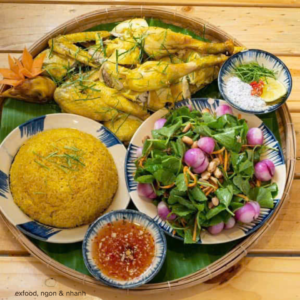Cơm gà lên mâm exfood