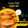 Cua thịt hấp xả exfood