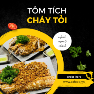 Tôm tích cháy tỏi