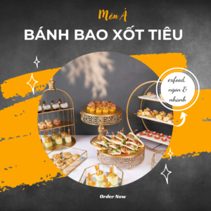 Bánh bao đài loain xốt tiêu