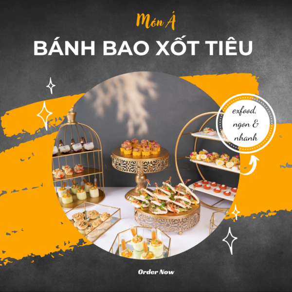 Bánh bao đài loain xốt tiêu