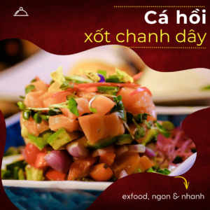 Cá hồi xốt chanh dây exfood