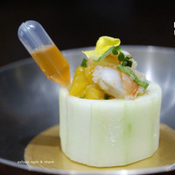 Tôm trộn dưa leo exfood
