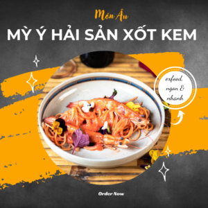 Mỳ ý hải sản xốt kem
