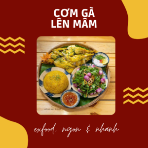 Cơm gà lên mâm exfood