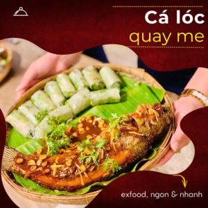 Cá lóc quay me