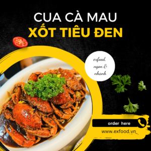 Cua cà mau xốt tiêu đen exfood