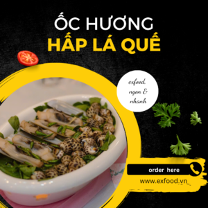 Ốc hương hấp lá quế