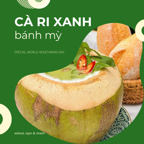 Cà ri xanh bánh mỳ exfood