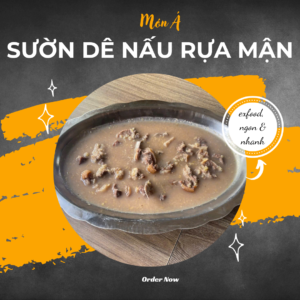 Sườn dê nấu rựa mận