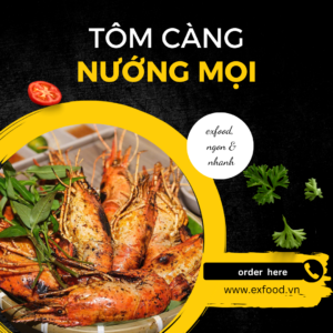 Tôm càng nướng mọi