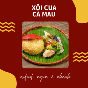 Xôi cua Cà Mau