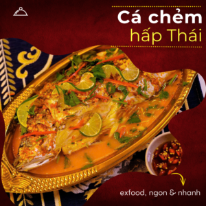Cá chẻm hấp Thái exfood