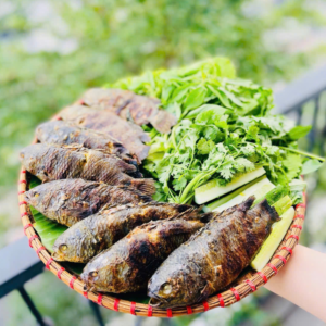 Cá rô đồng nướng mọi exfood