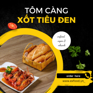 Tôm càng xốt tiêu đen