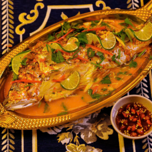 Cá chẻm hấp thái exfood