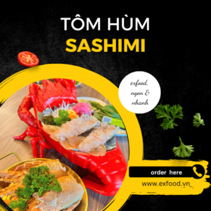 Tôm hùm sashimi