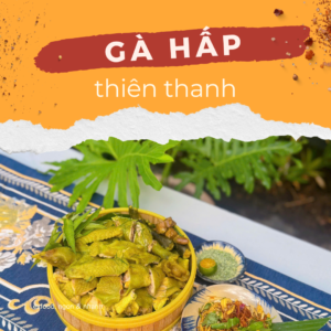 Gà hấp thiên thanh
