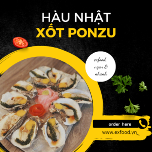 Hàu Nhật xốt ponzu exfood