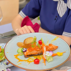 Cá hồi áp chảo exfood