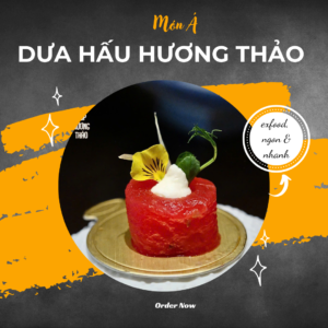 Dưa hấu ướp hương thảo