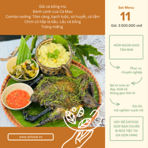 Thực đơn tiệc 11 exfood